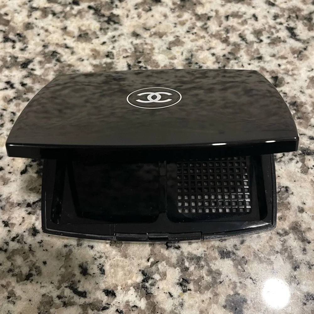 Chanel Mirror Compact with Chanel Pouch